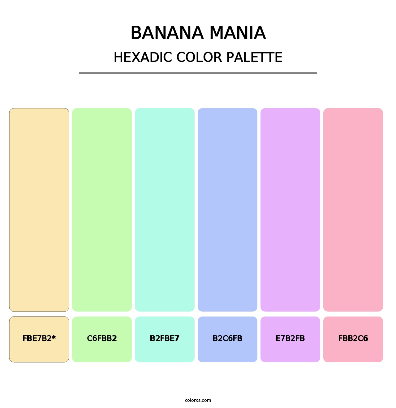 Banana Mania - Hexadic Color Palette