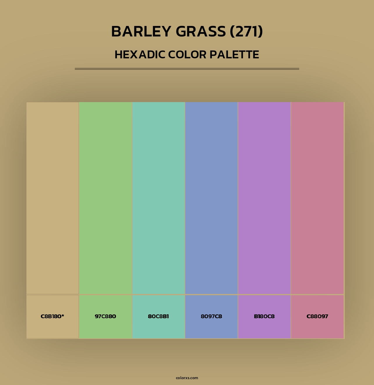Barley Grass (271) - Hexadic Color Palette
