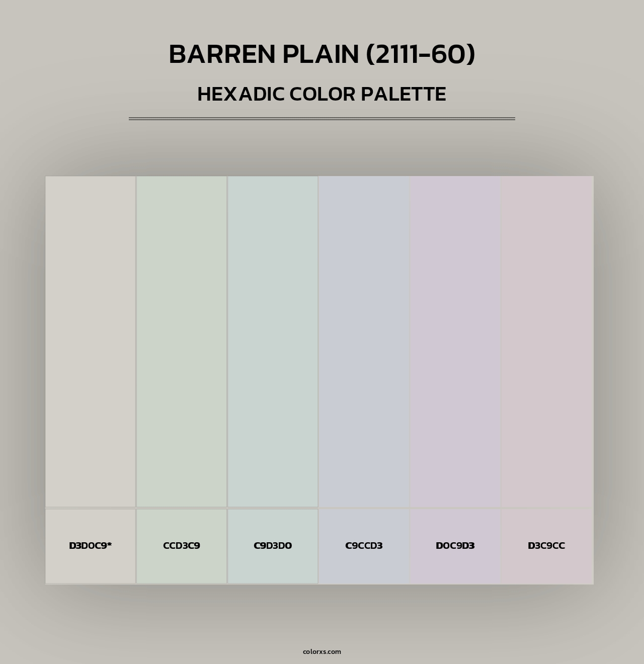 Barren Plain (2111-60) - Hexadic Color Palette