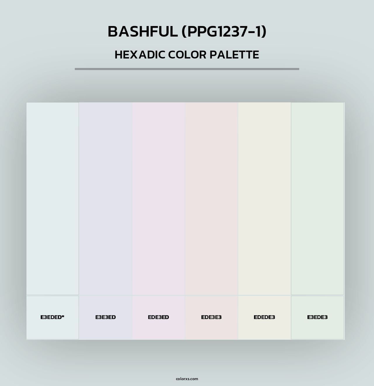 Bashful (PPG1237-1) - Hexadic Color Palette