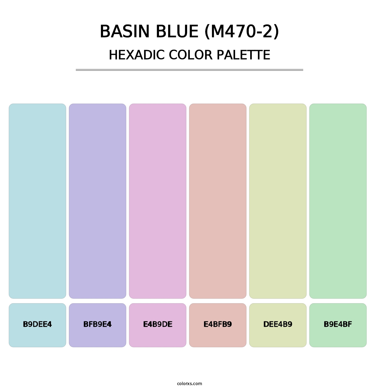 Basin Blue (M470-2) - Hexadic Color Palette