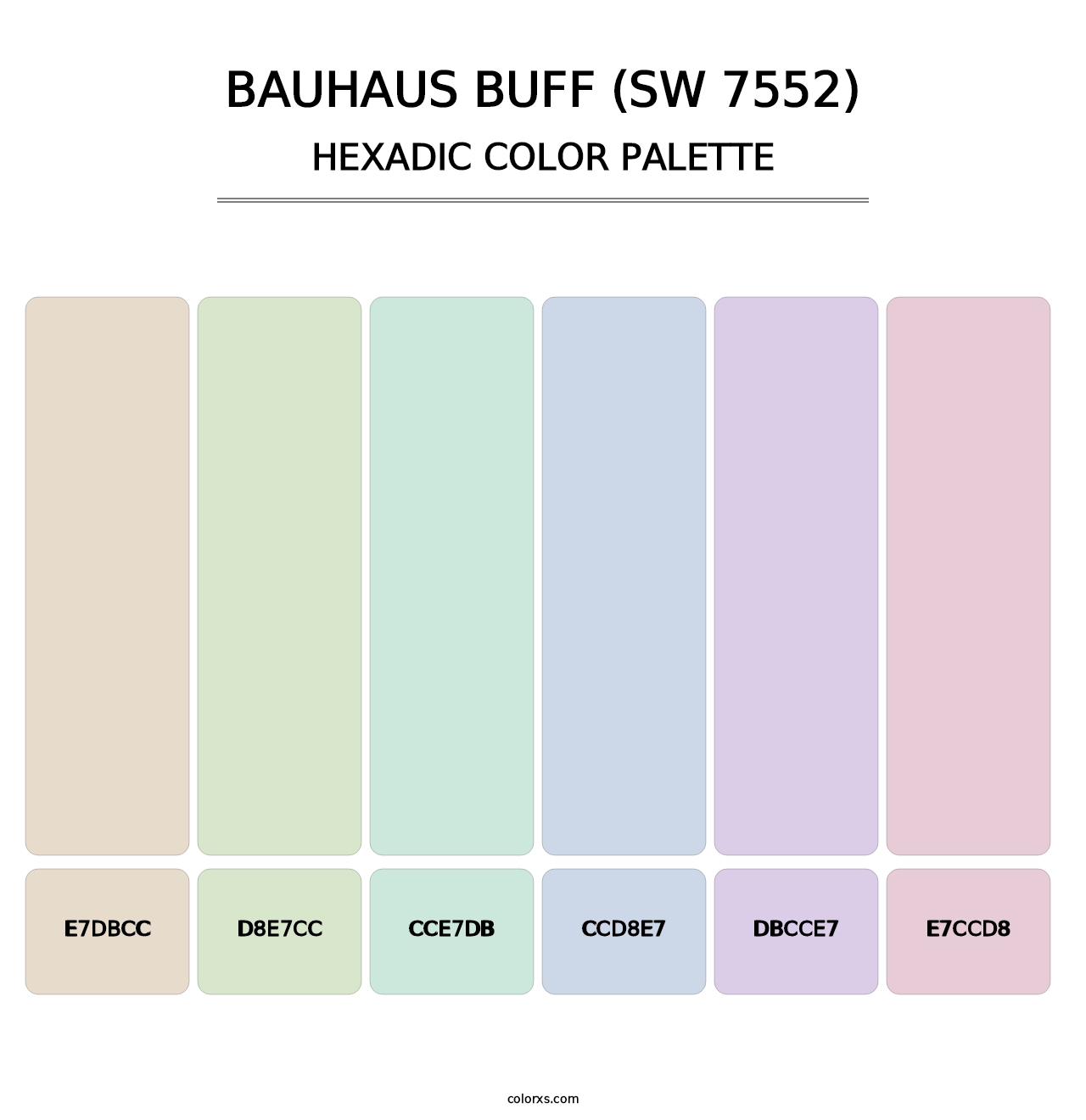 Bauhaus Buff (SW 7552) - Hexadic Color Palette