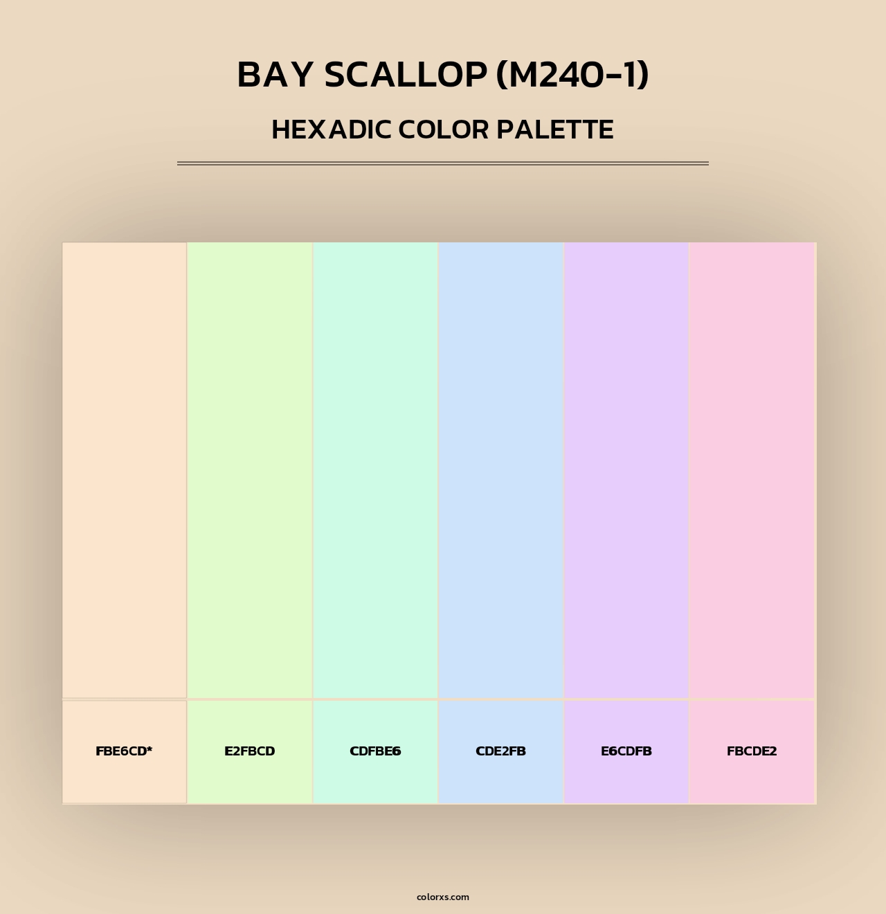 Bay Scallop (M240-1) - Hexadic Color Palette