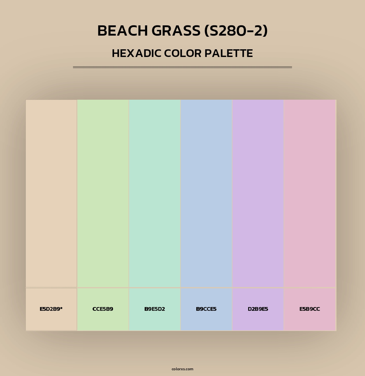 Beach Grass (S280-2) - Hexadic Color Palette