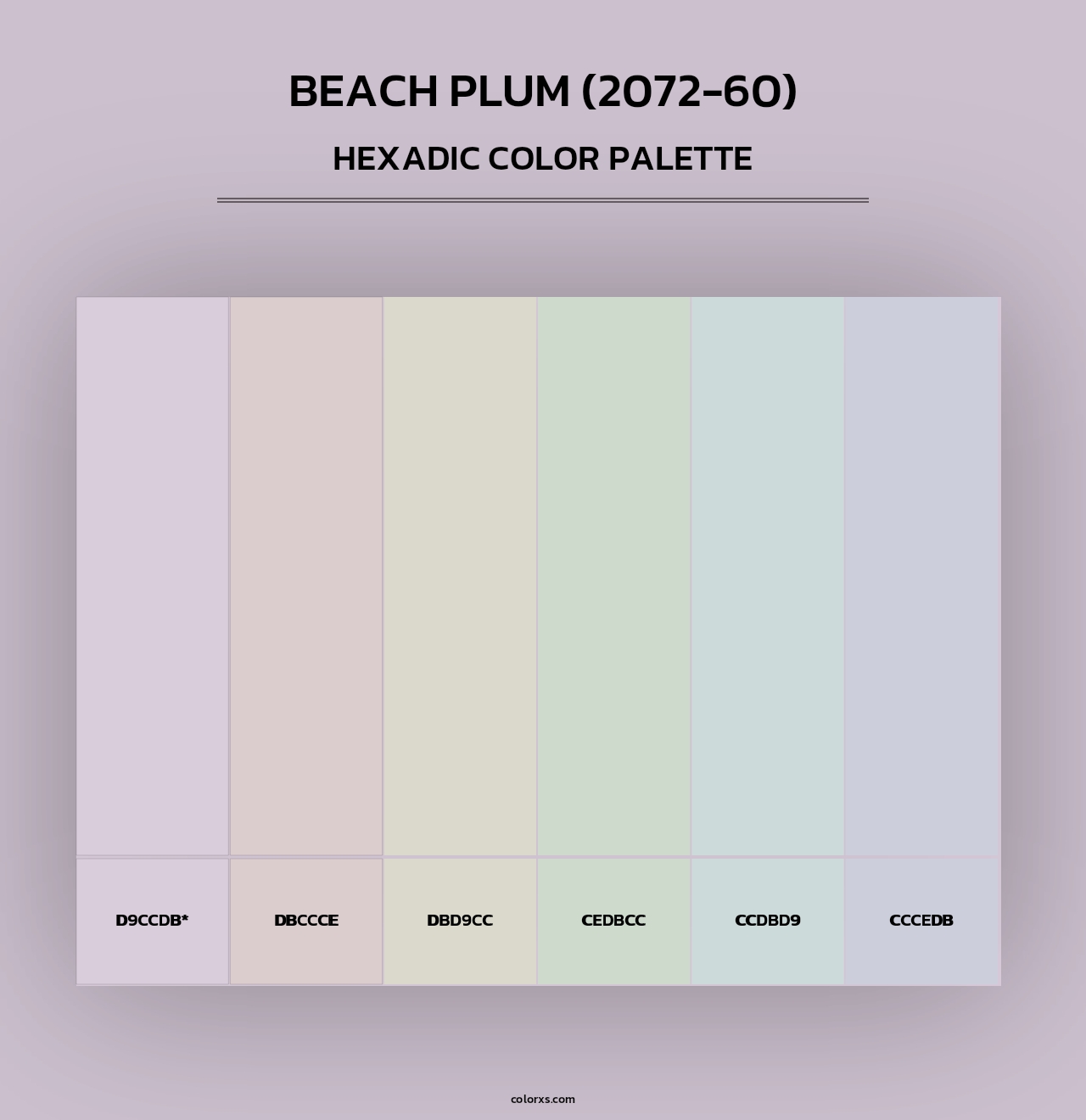 Beach Plum (2072-60) - Hexadic Color Palette