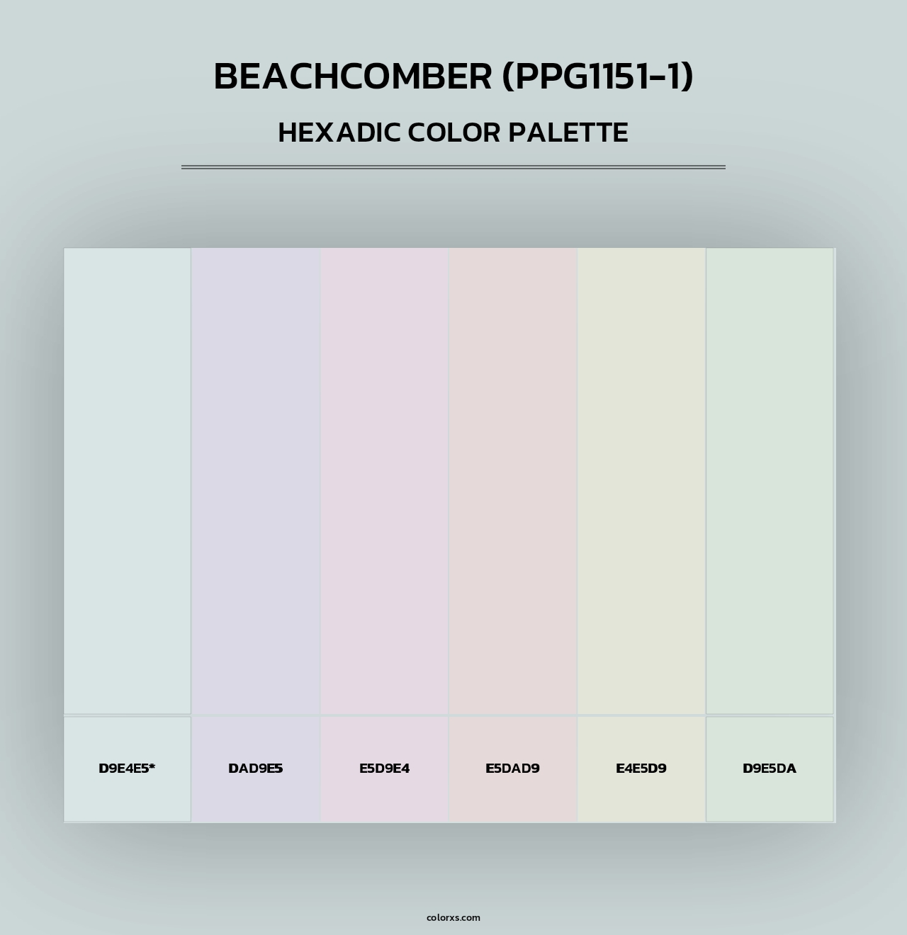 Beachcomber (PPG1151-1) - Hexadic Color Palette