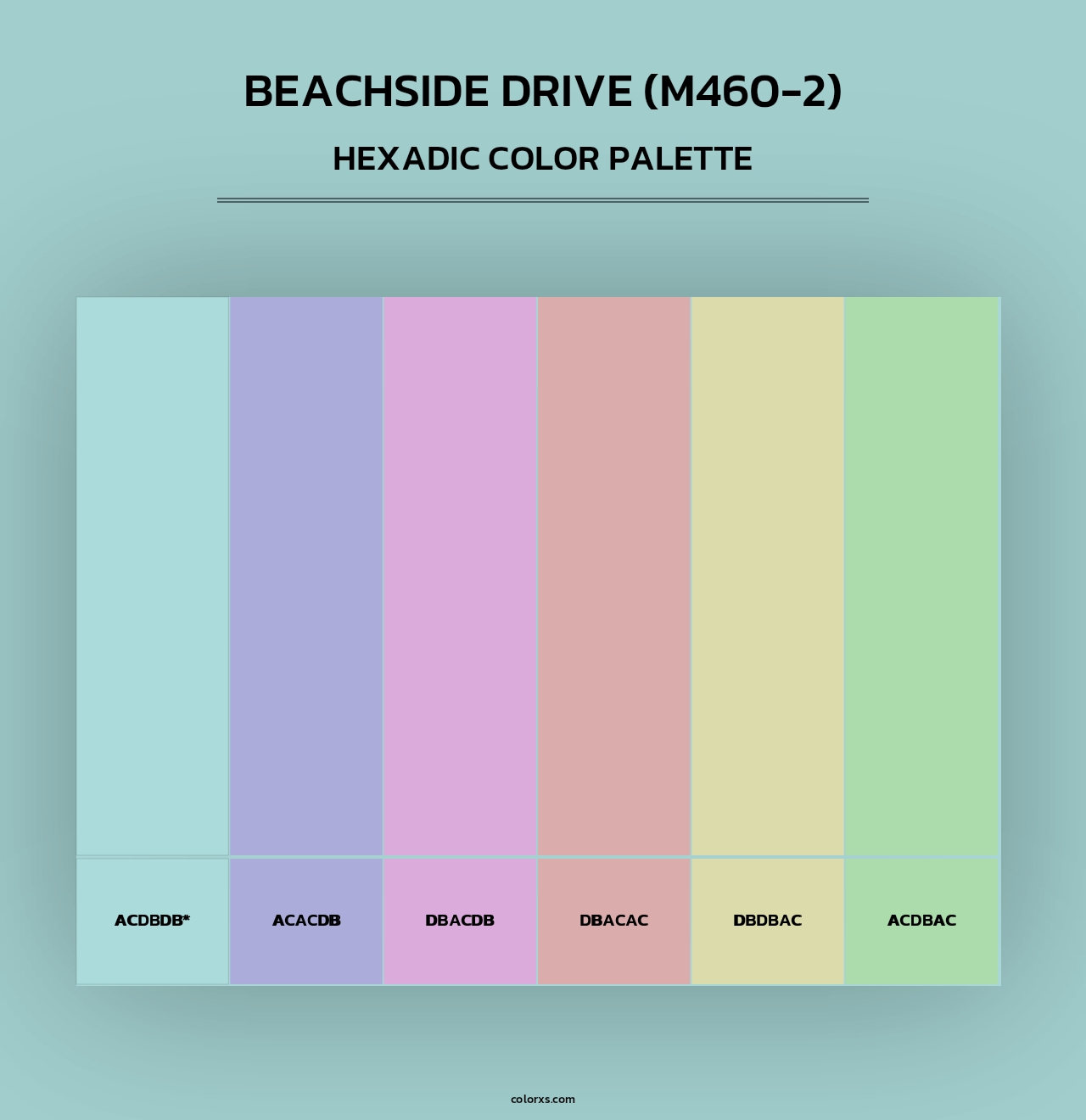 Beachside Drive (M460-2) - Hexadic Color Palette