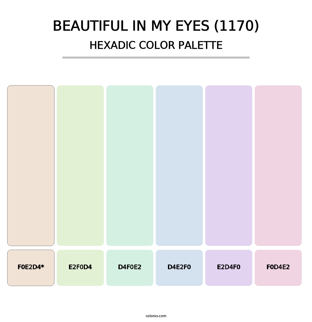 Beautiful in My Eyes (1170) - Hexadic Color Palette