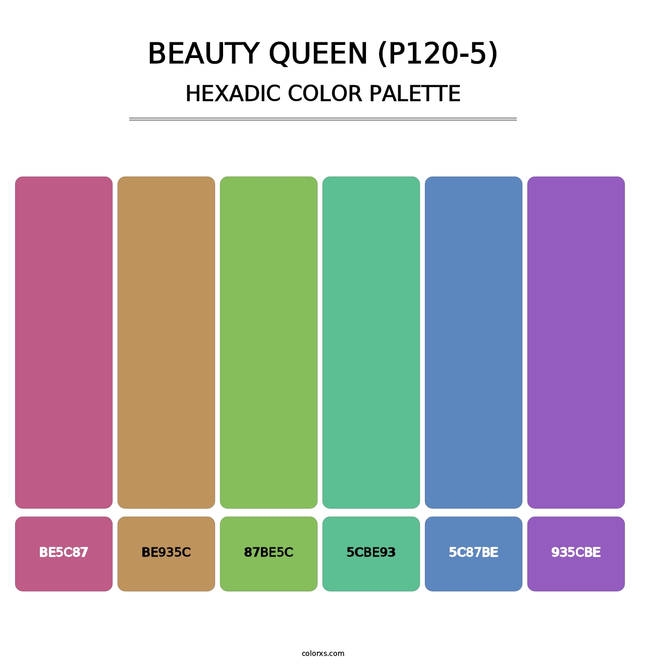 Beauty Queen (P120-5) - Hexadic Color Palette