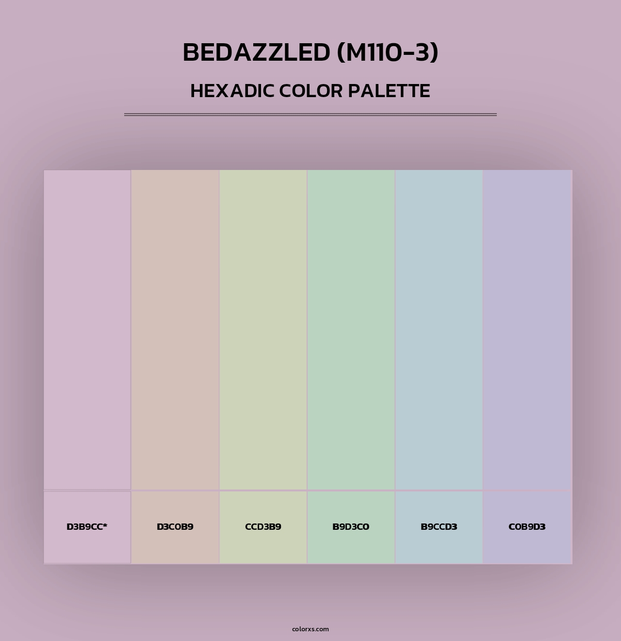 Bedazzled (M110-3) - Hexadic Color Palette