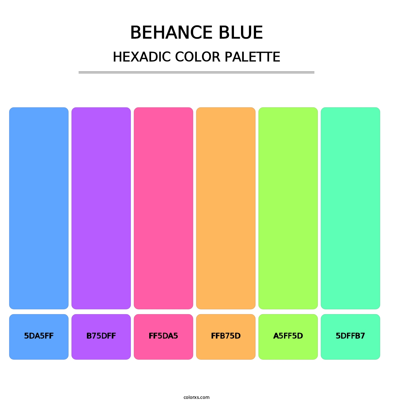 Behance Blue - Hexadic Color Palette