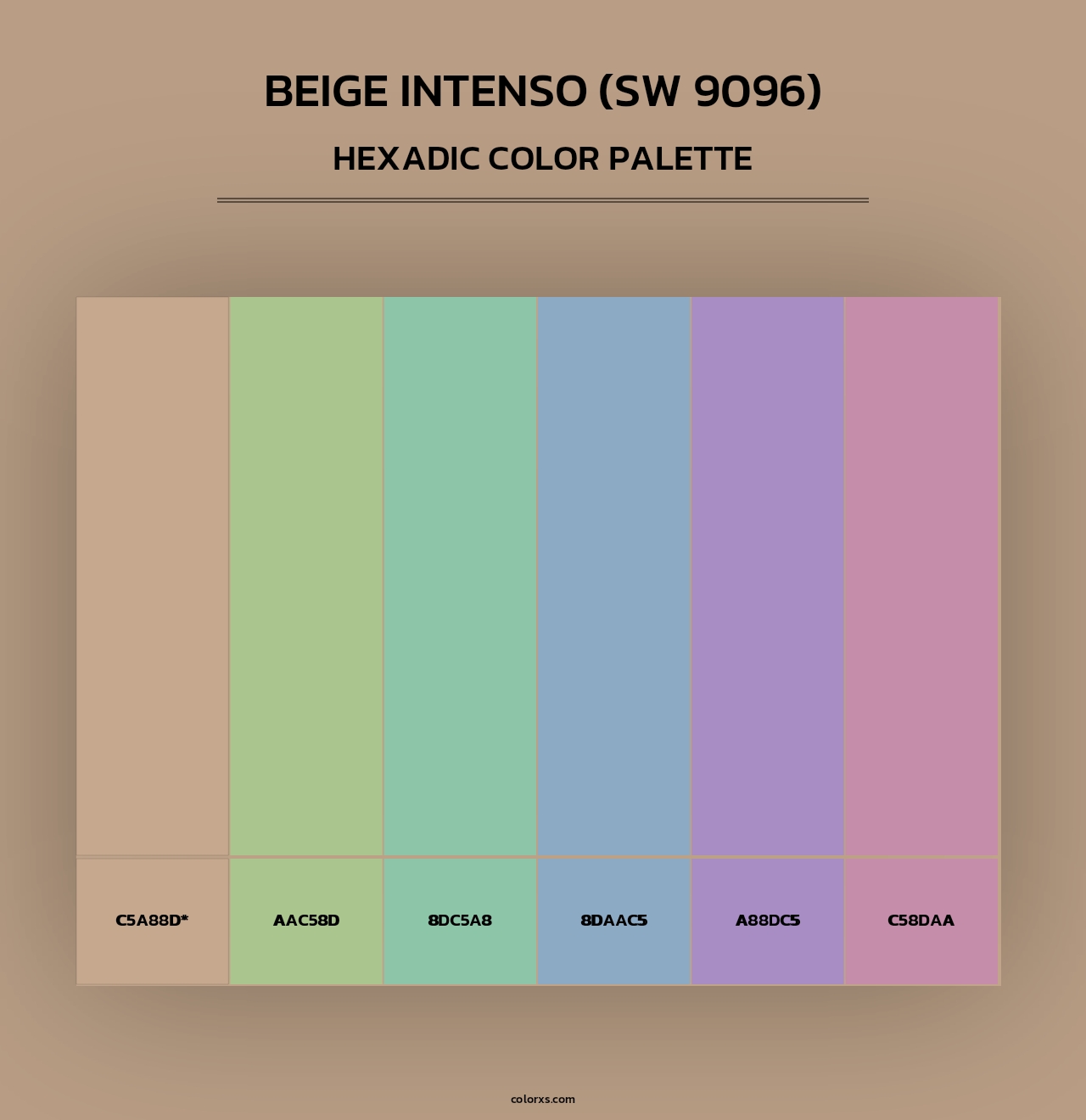 Beige Intenso (SW 9096) - Hexadic Color Palette