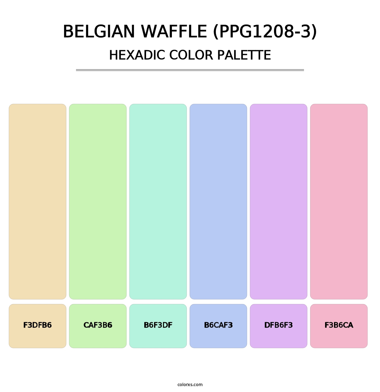 Belgian Waffle (PPG1208-3) - Hexadic Color Palette