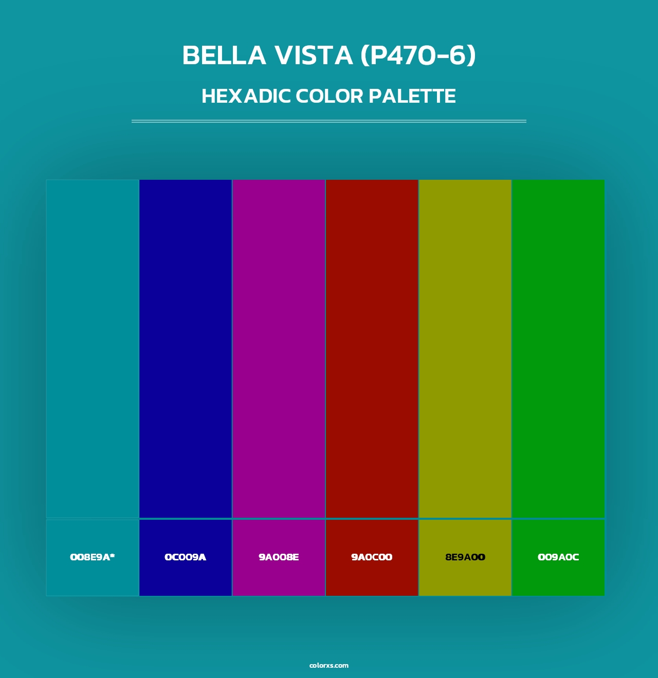 Bella Vista (P470-6) - Hexadic Color Palette