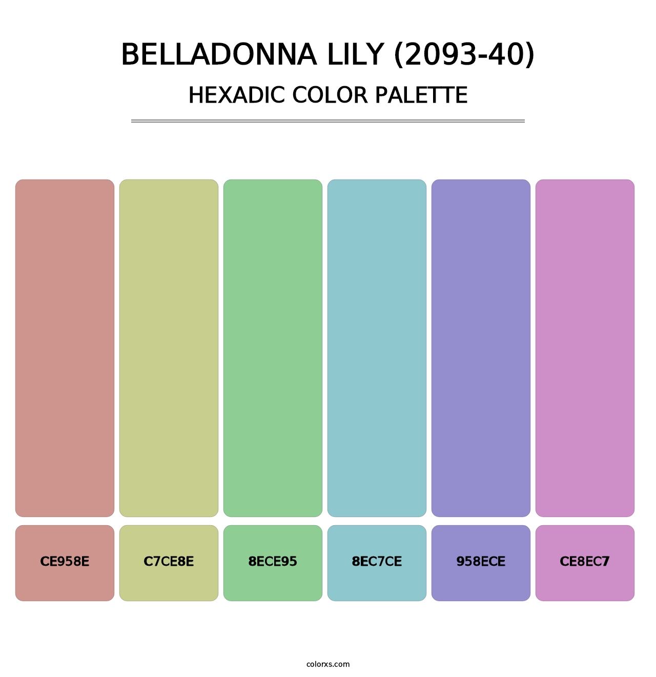 Belladonna Lily (2093-40) - Hexadic Color Palette
