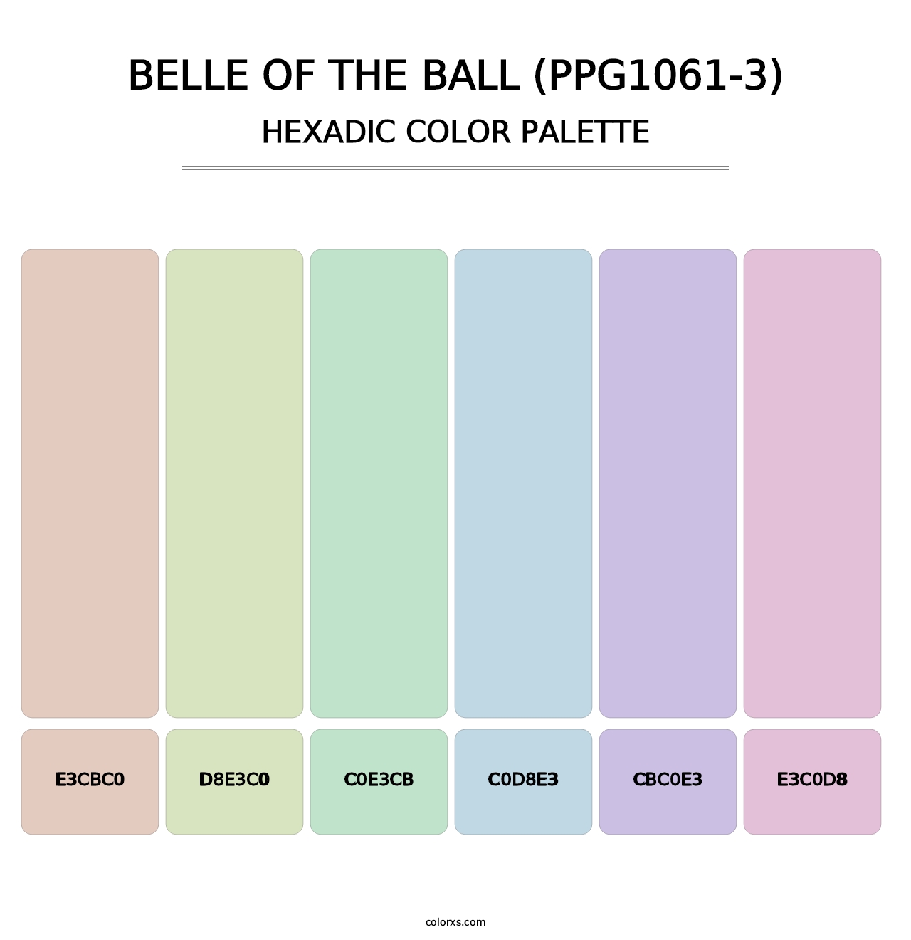 Belle Of The Ball (PPG1061-3) - Hexadic Color Palette