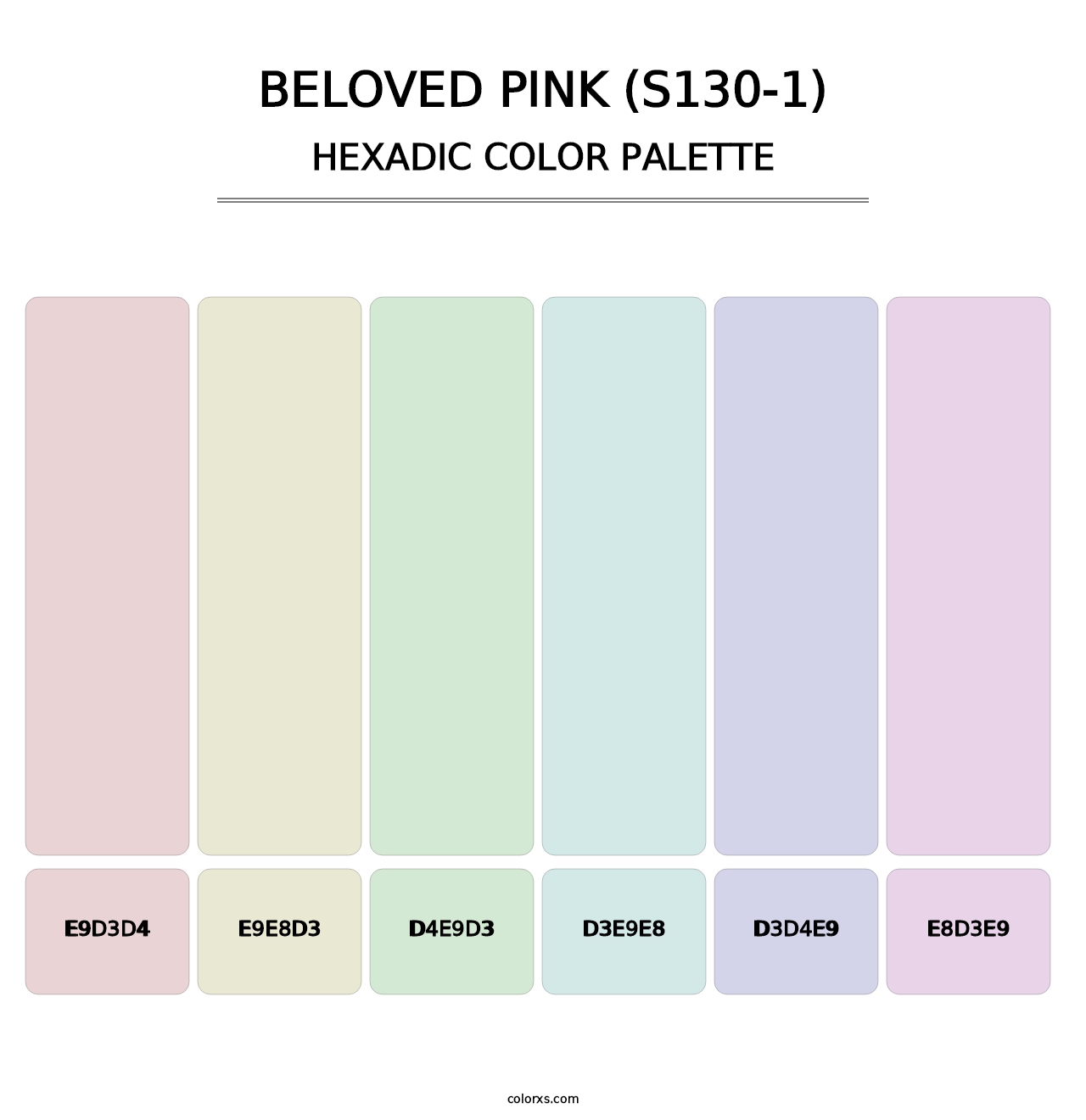 Beloved Pink (S130-1) - Hexadic Color Palette