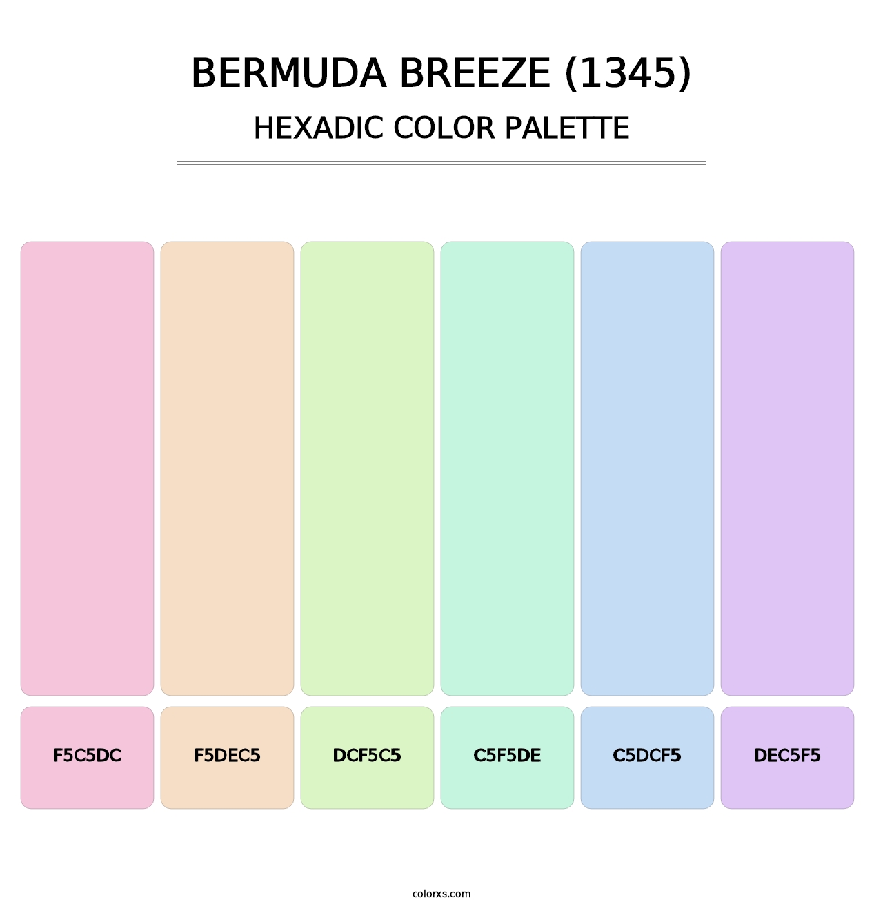 Bermuda Breeze (1345) - Hexadic Color Palette
