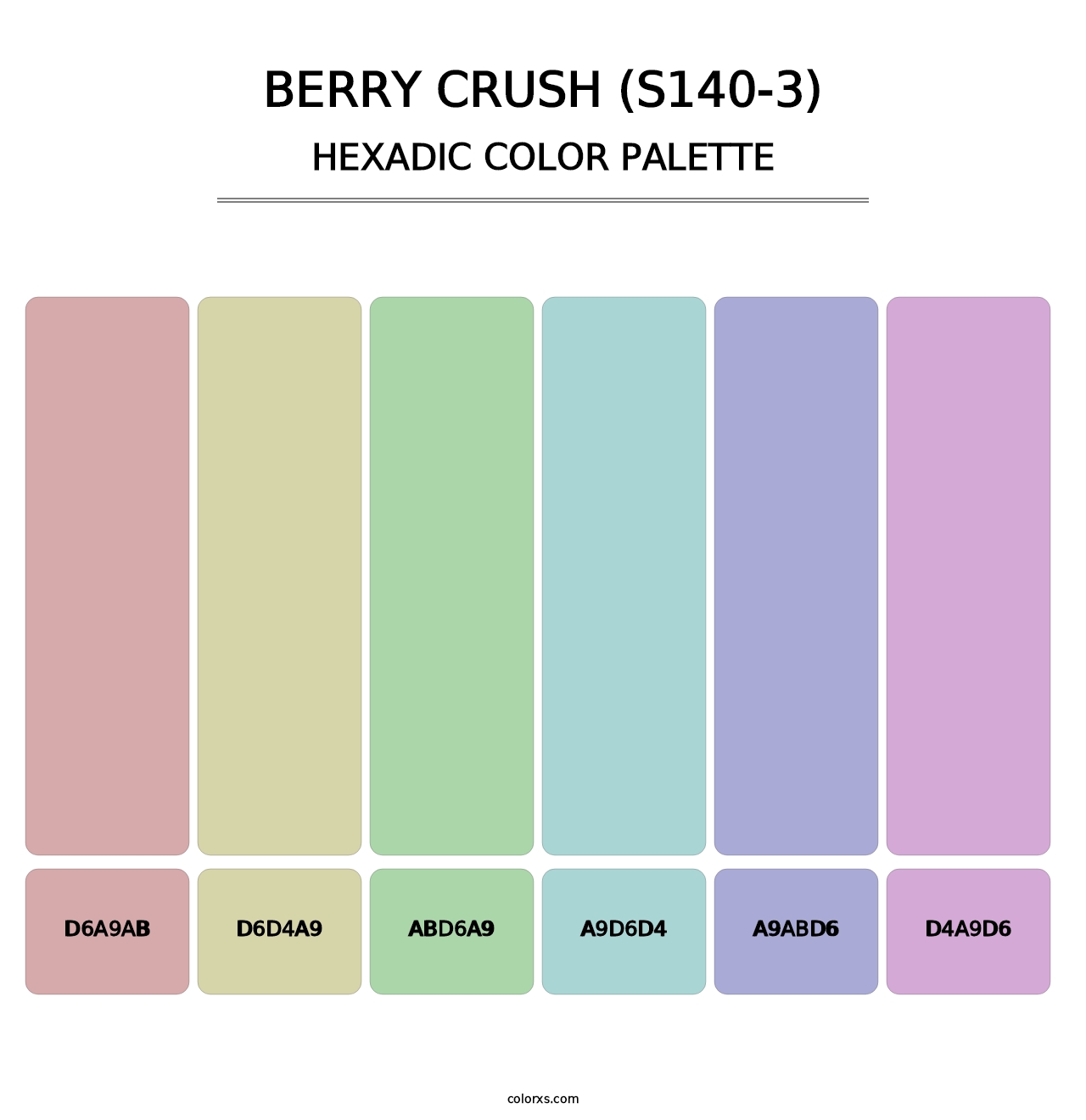 Berry Crush (S140-3) - Hexadic Color Palette