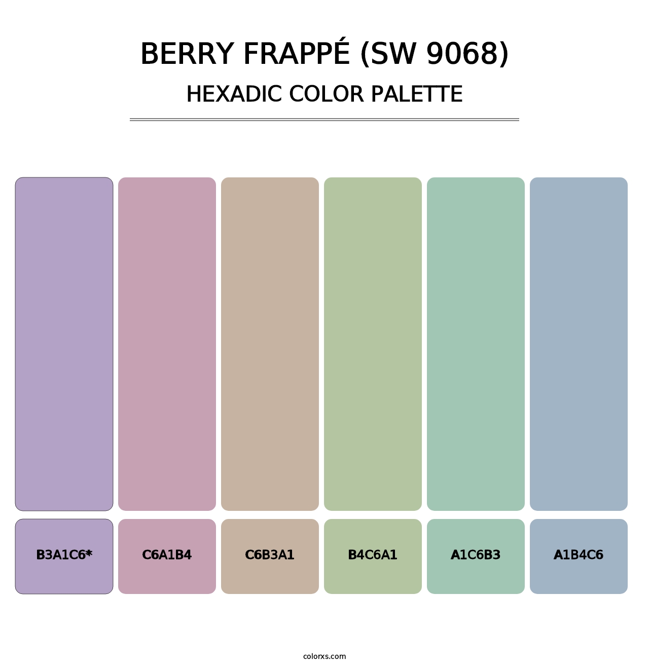 Berry Frappé (SW 9068) - Hexadic Color Palette