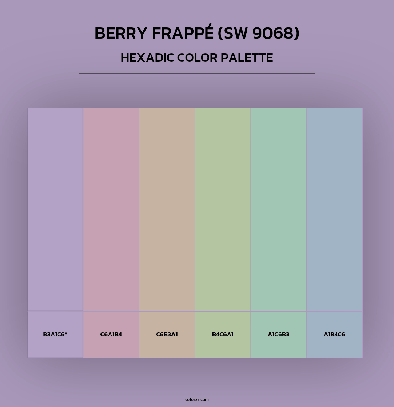 Berry Frappé (SW 9068) - Hexadic Color Palette