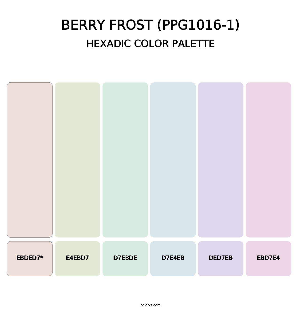 Berry Frost (PPG1016-1) - Hexadic Color Palette