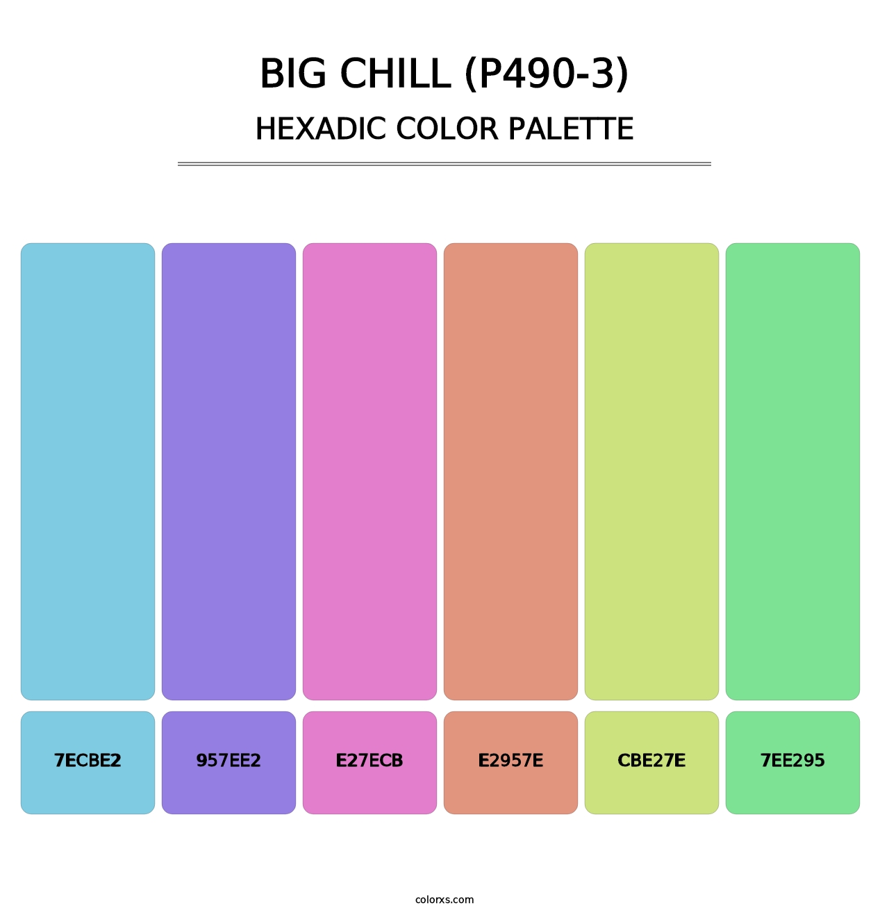 Big Chill (P490-3) - Hexadic Color Palette