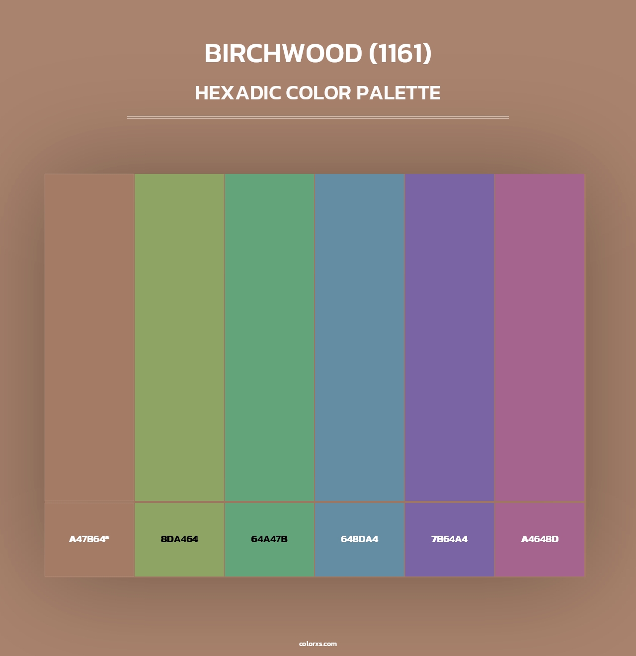 Birchwood (1161) - Hexadic Color Palette