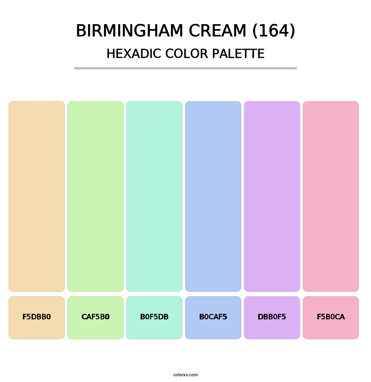Birmingham Cream (164) - Hexadic Color Palette
