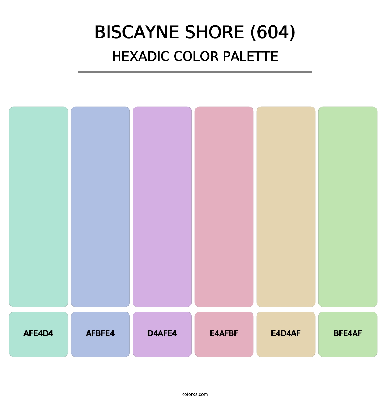 Biscayne Shore (604) - Hexadic Color Palette