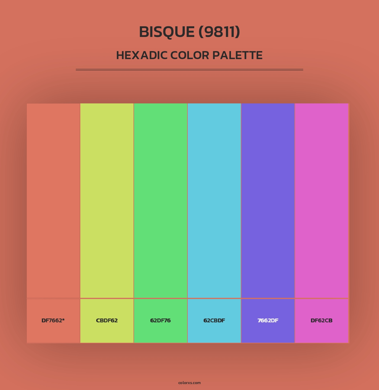 Bisque (9811) - Hexadic Color Palette