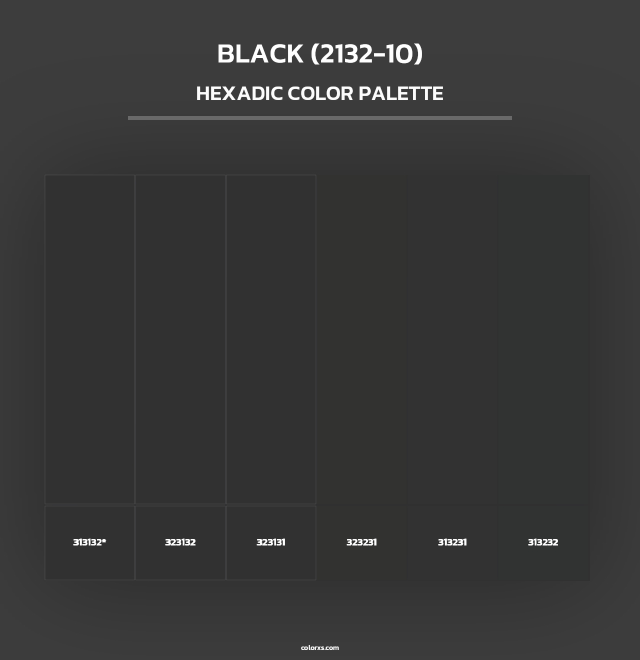 Black (2132-10) - Hexadic Color Palette
