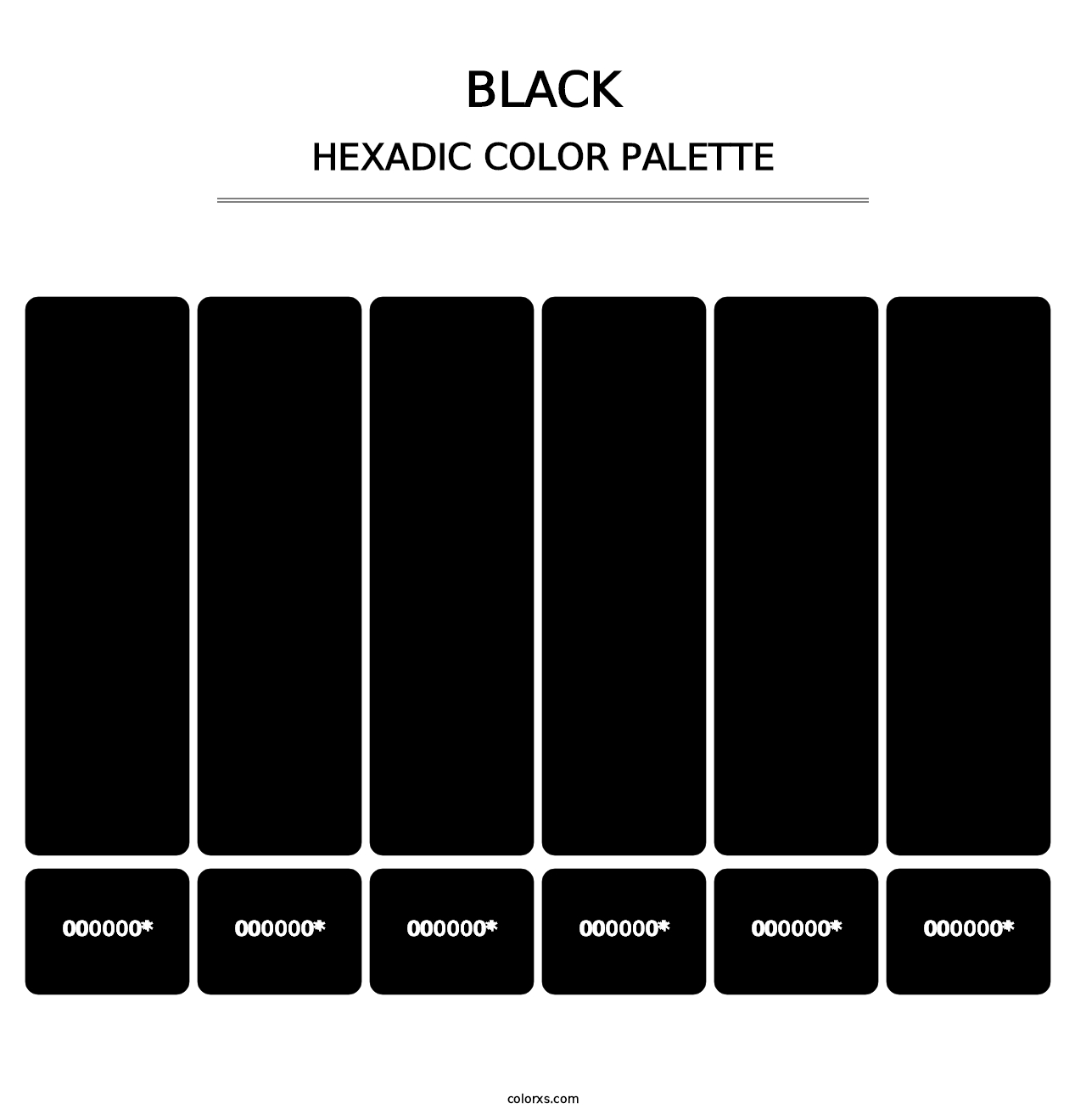 Black - Hexadic Color Palette