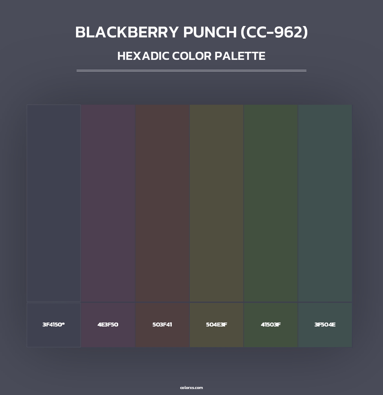 Blackberry Punch (CC-962) - Hexadic Color Palette