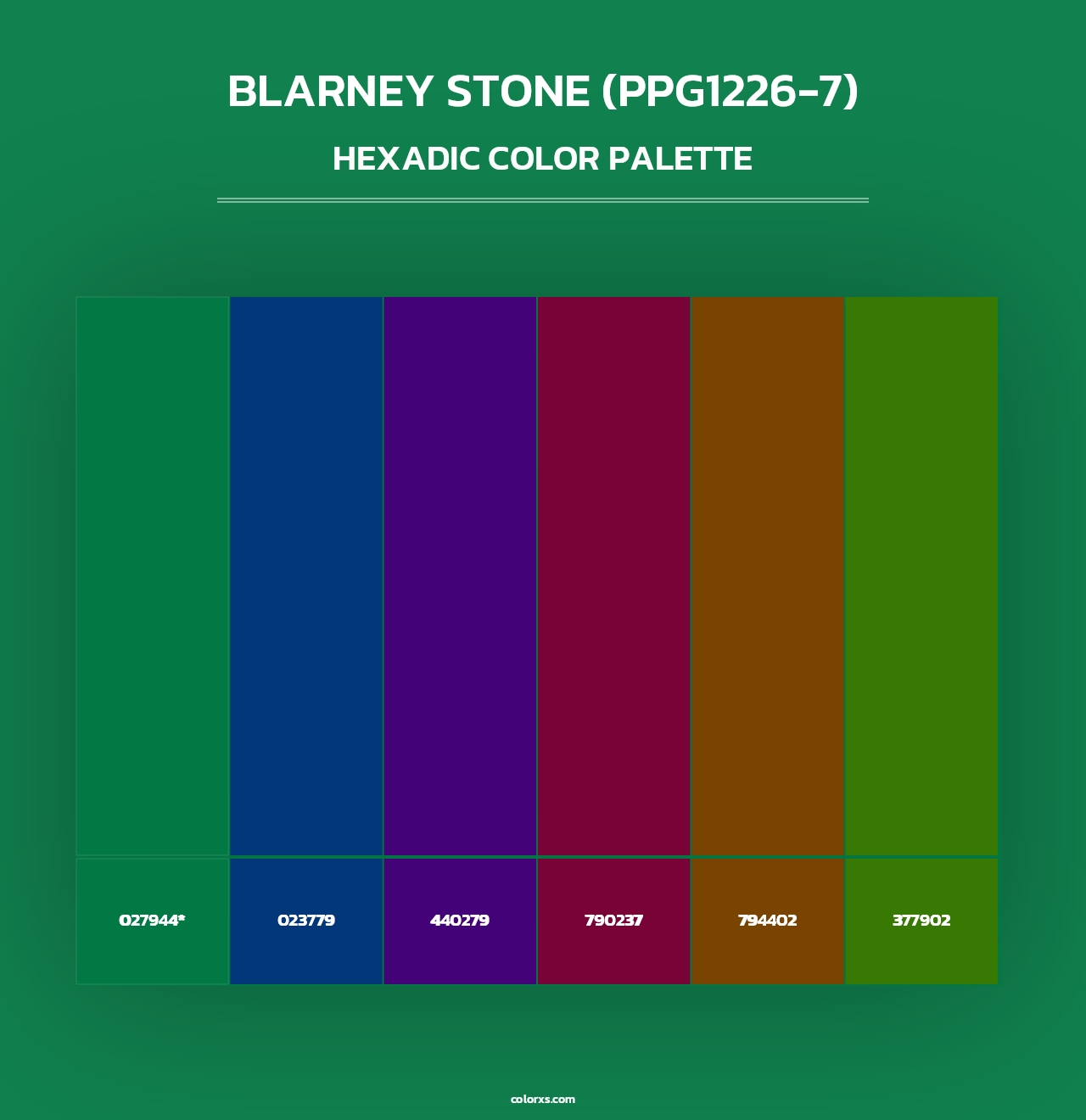 Blarney Stone (PPG1226-7) - Hexadic Color Palette