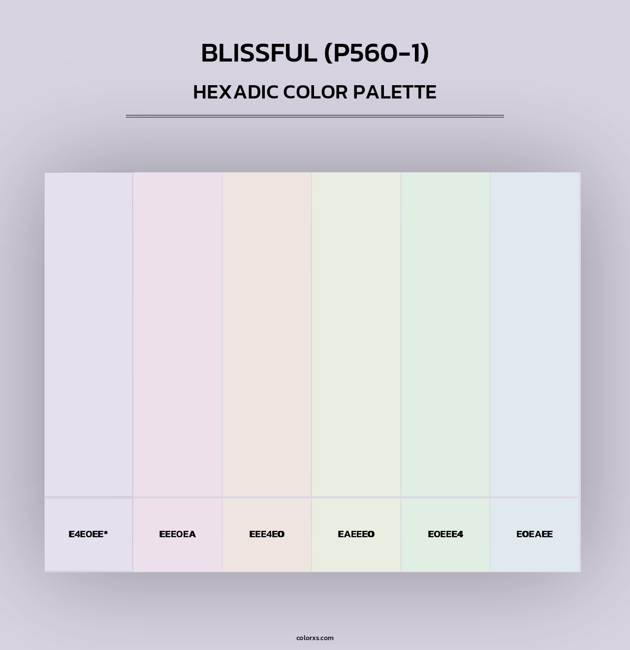 Blissful (P560-1) - Hexadic Color Palette