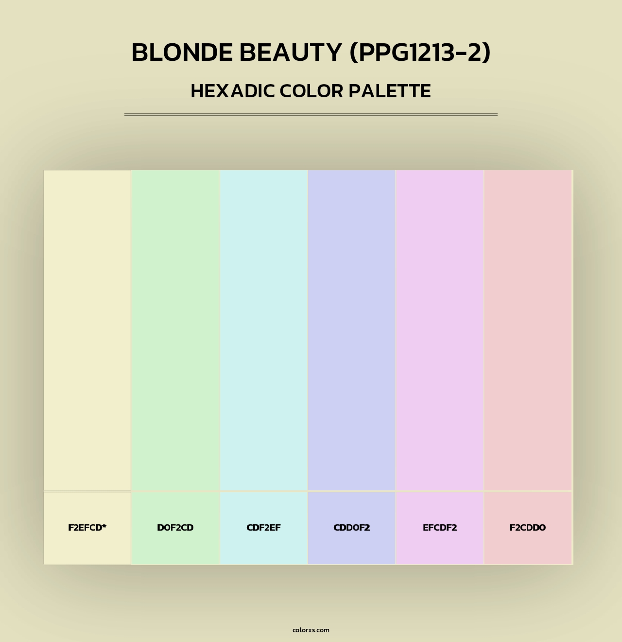 Blonde Beauty (PPG1213-2) - Hexadic Color Palette