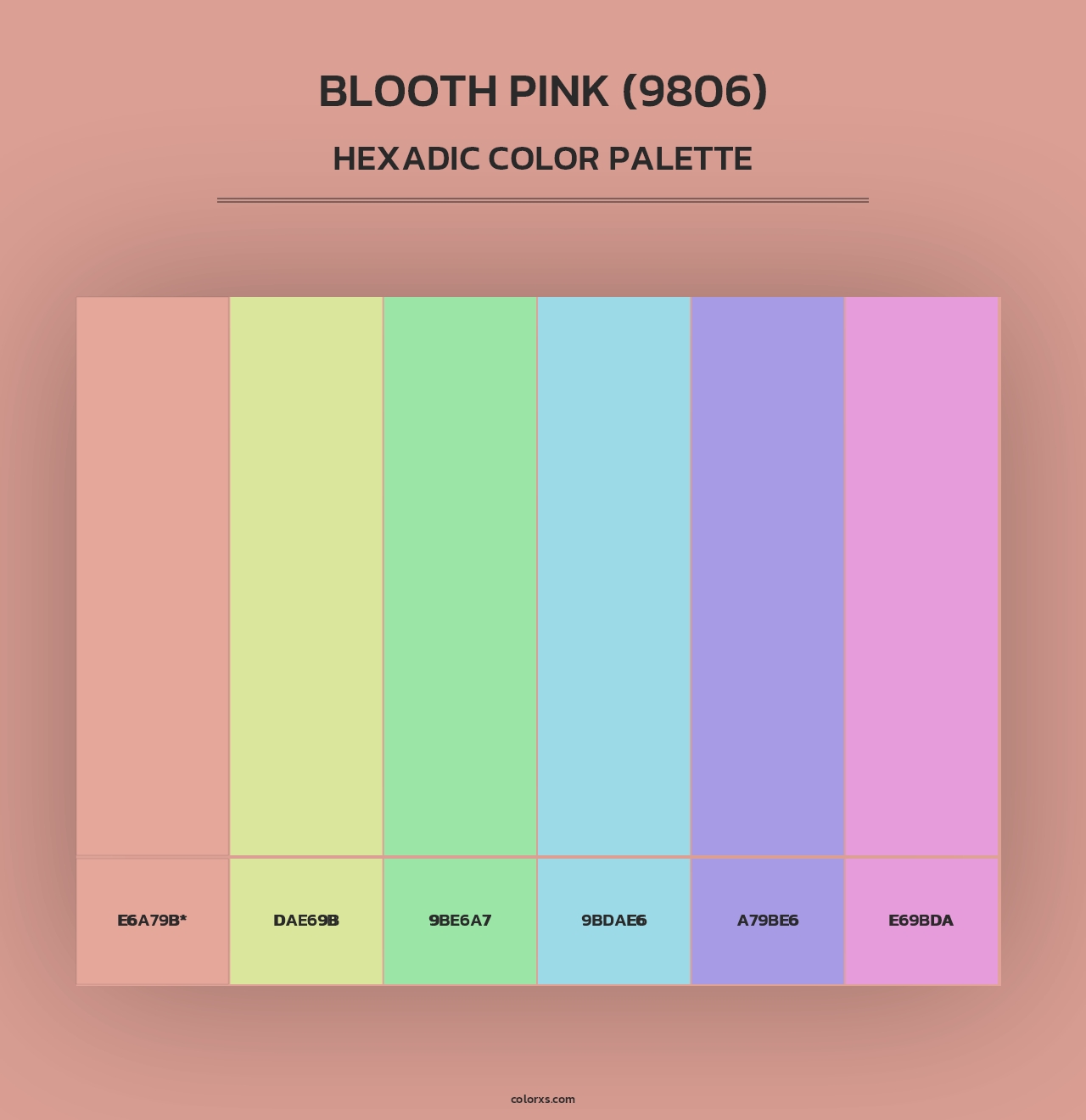 Blooth Pink (9806) - Hexadic Color Palette