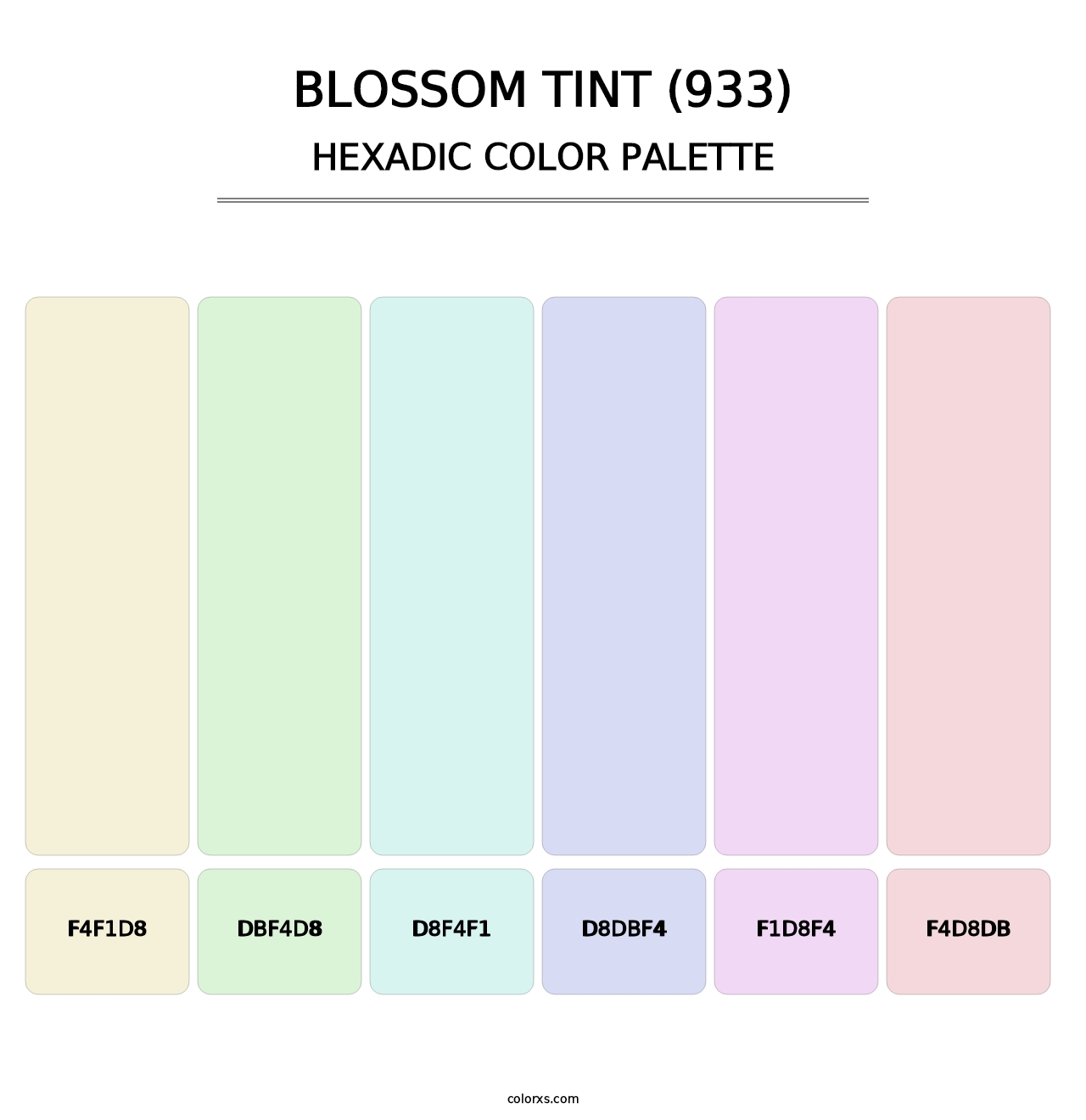 Blossom Tint (933) - Hexadic Color Palette