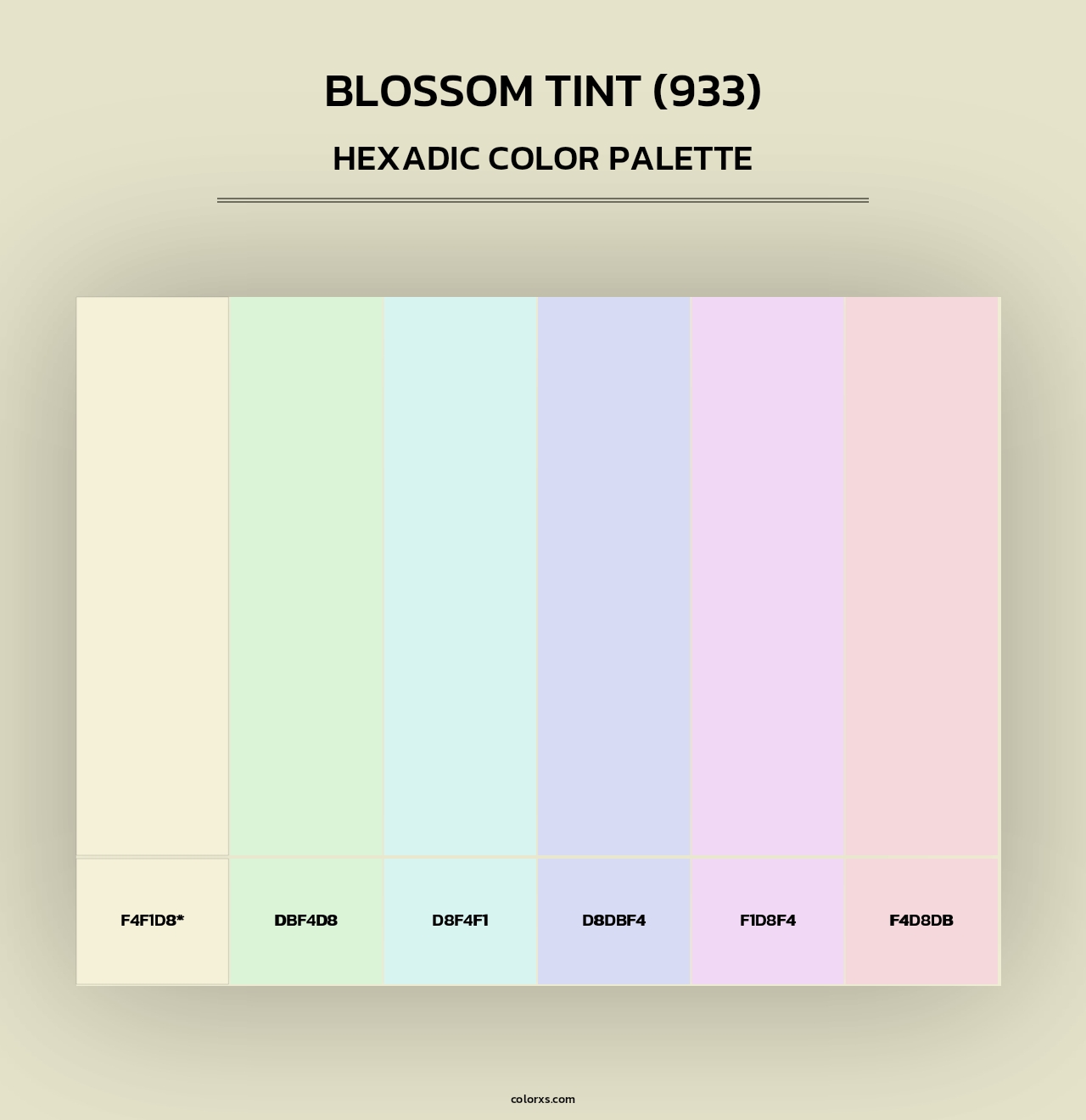 Blossom Tint (933) - Hexadic Color Palette