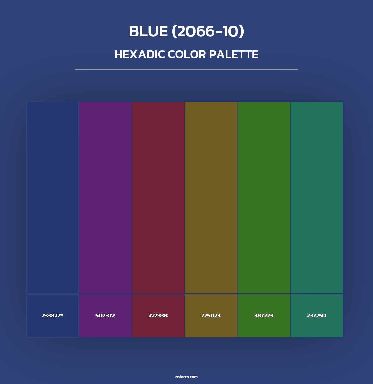 Blue (2066-10) - Hexadic Color Palette
