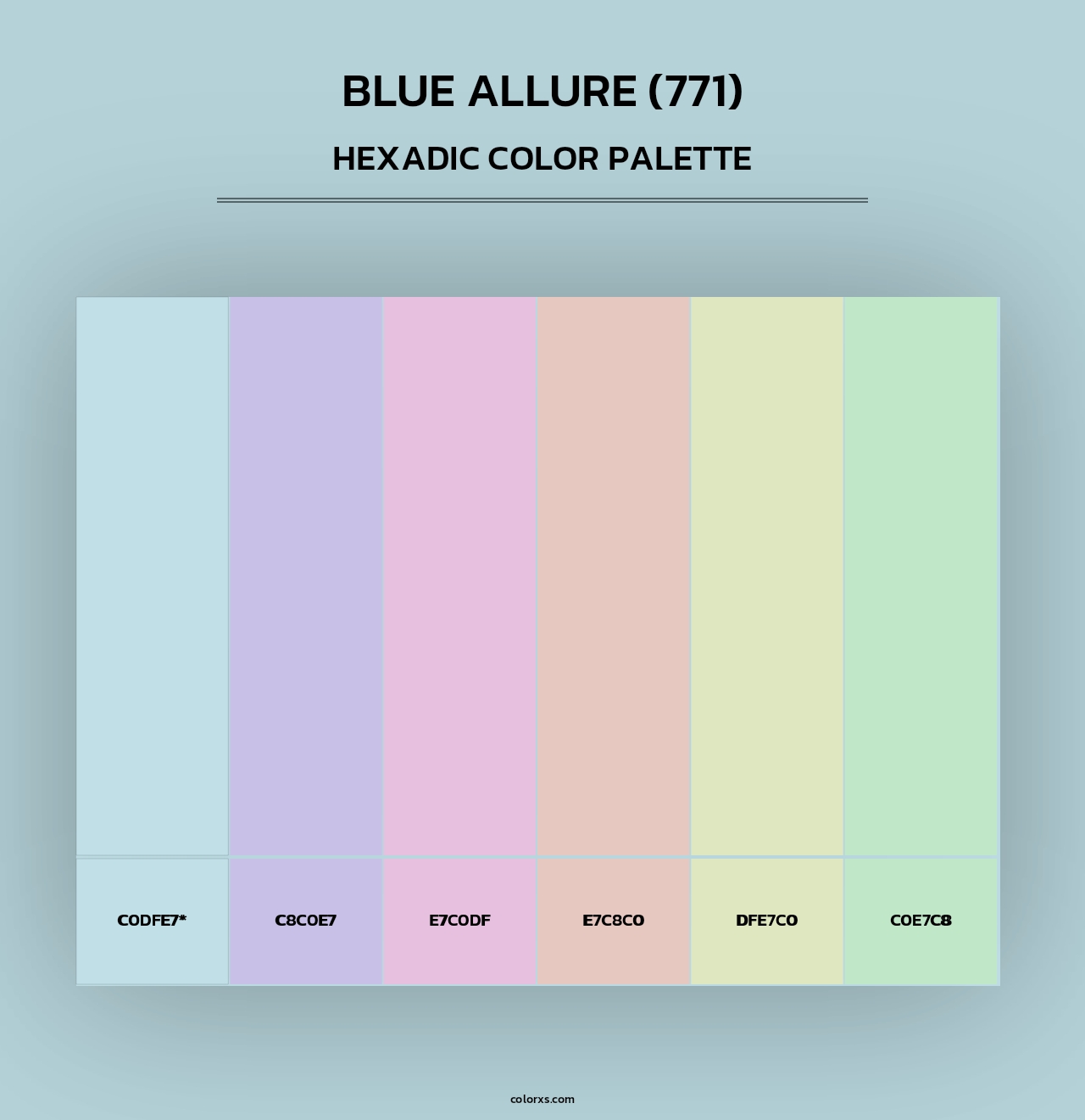 Blue Allure (771) - Hexadic Color Palette