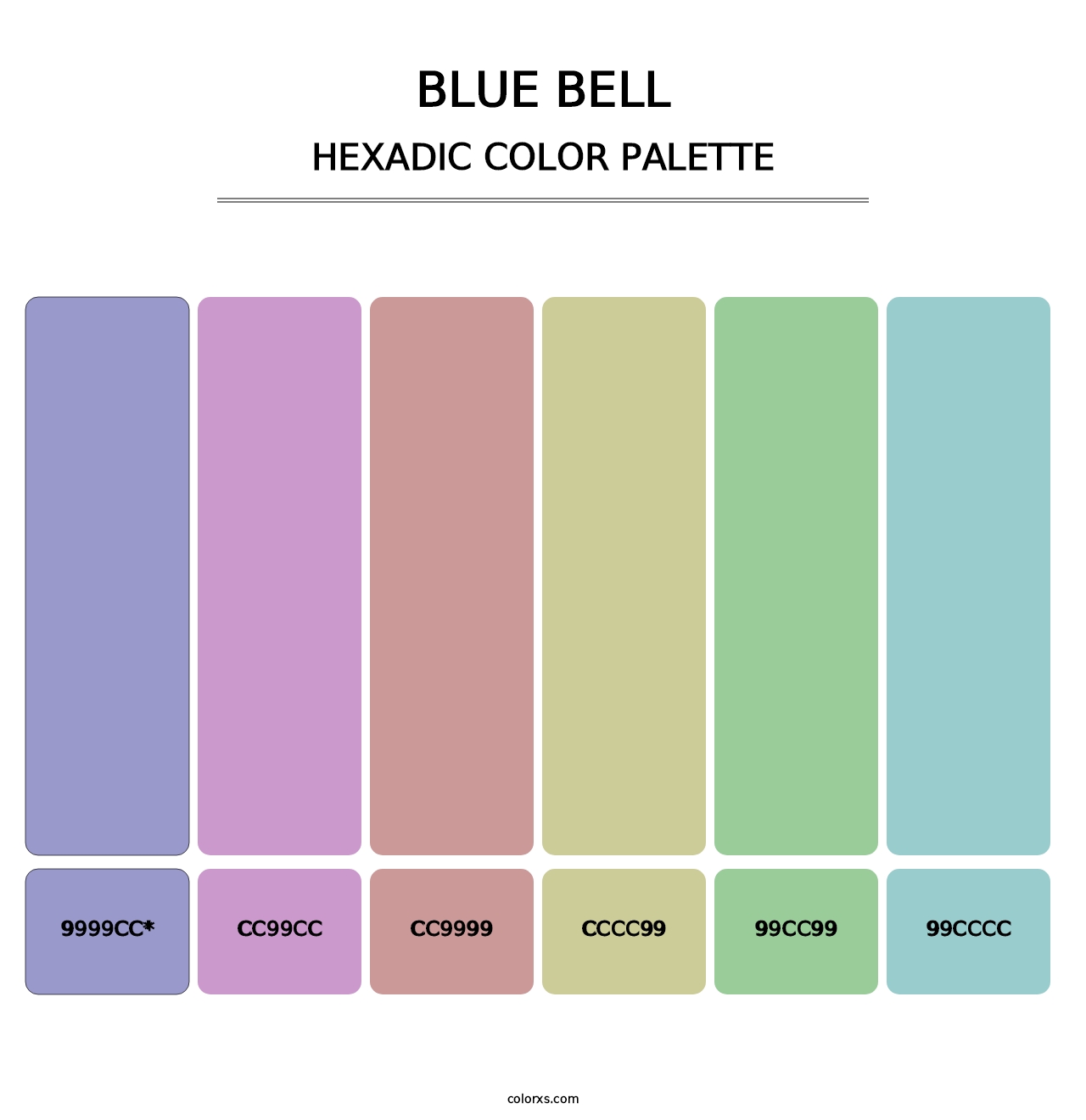 Blue Bell - Hexadic Color Palette