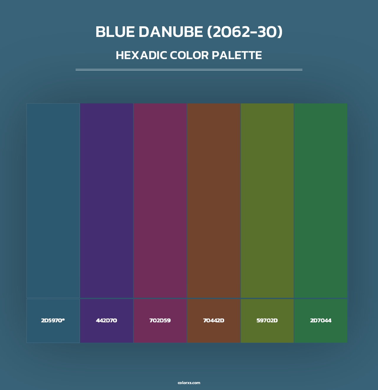 Blue Danube (2062-30) - Hexadic Color Palette