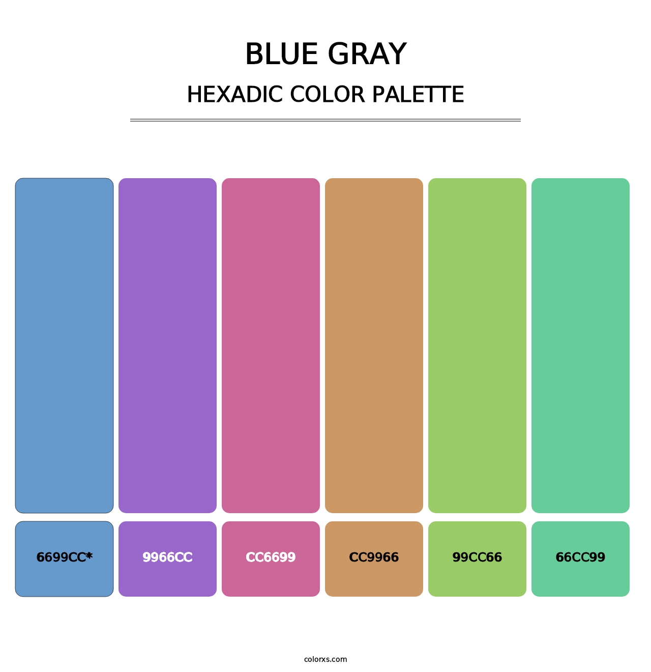 Blue Gray - Hexadic Color Palette