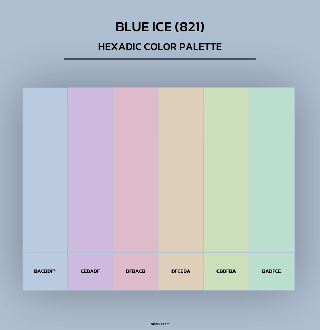 Blue Ice (821) - Hexadic Color Palette