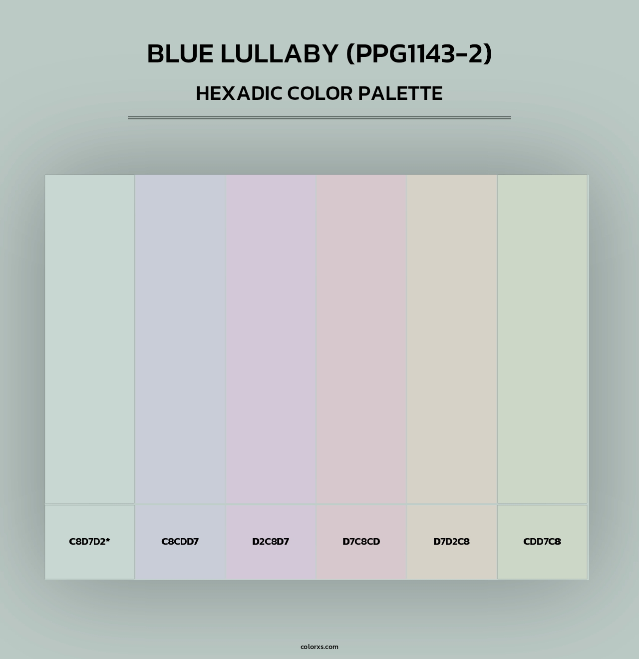 Blue Lullaby (PPG1143-2) - Hexadic Color Palette