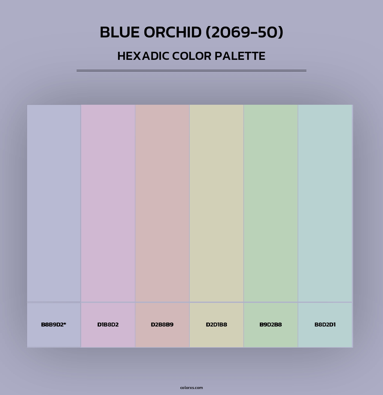 Blue Orchid (2069-50) - Hexadic Color Palette
