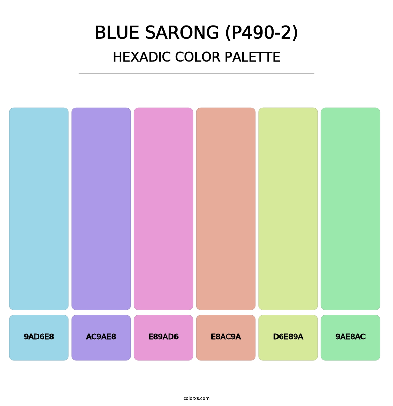 Blue Sarong (P490-2) - Hexadic Color Palette
