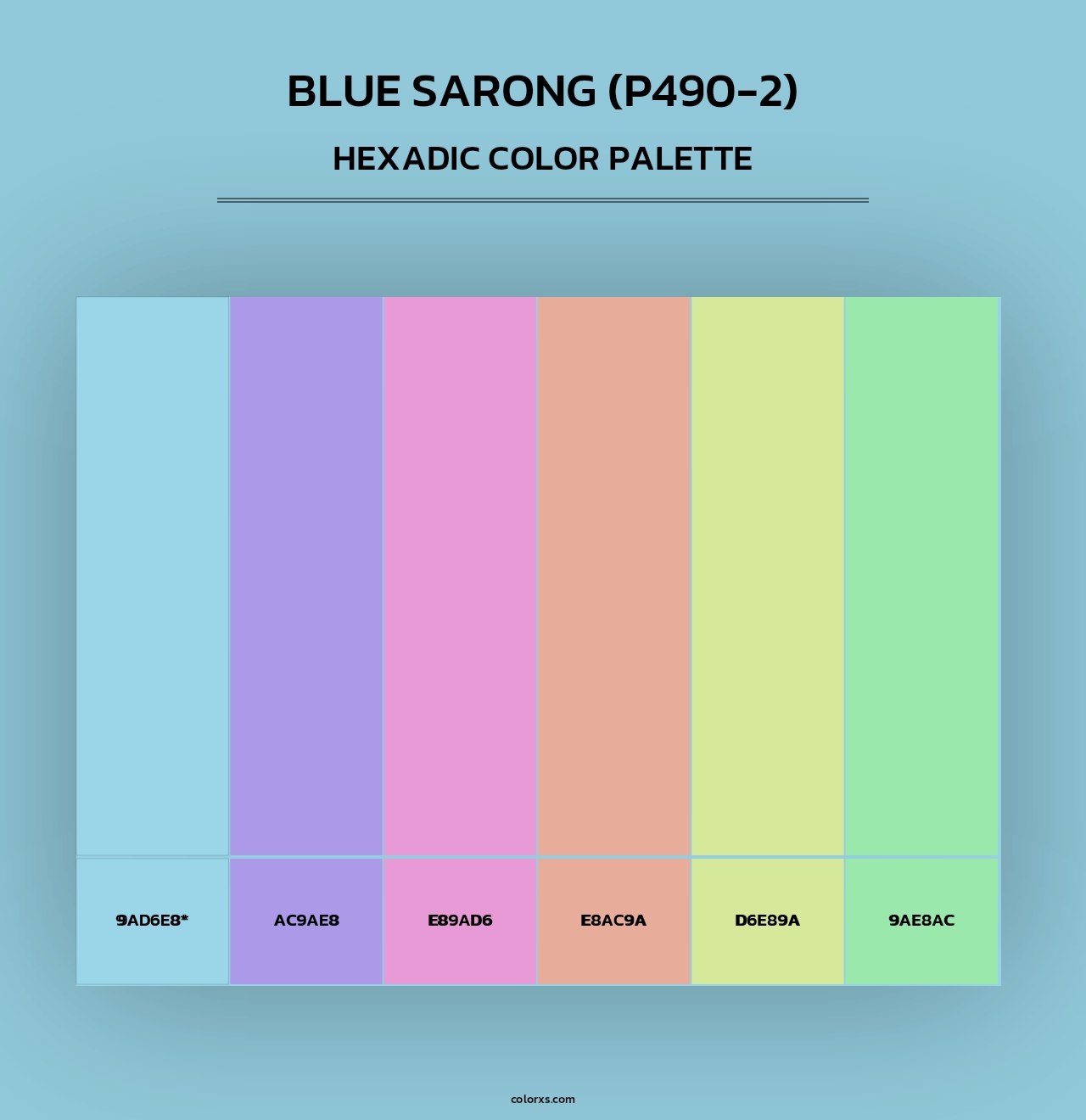 Blue Sarong (P490-2) - Hexadic Color Palette